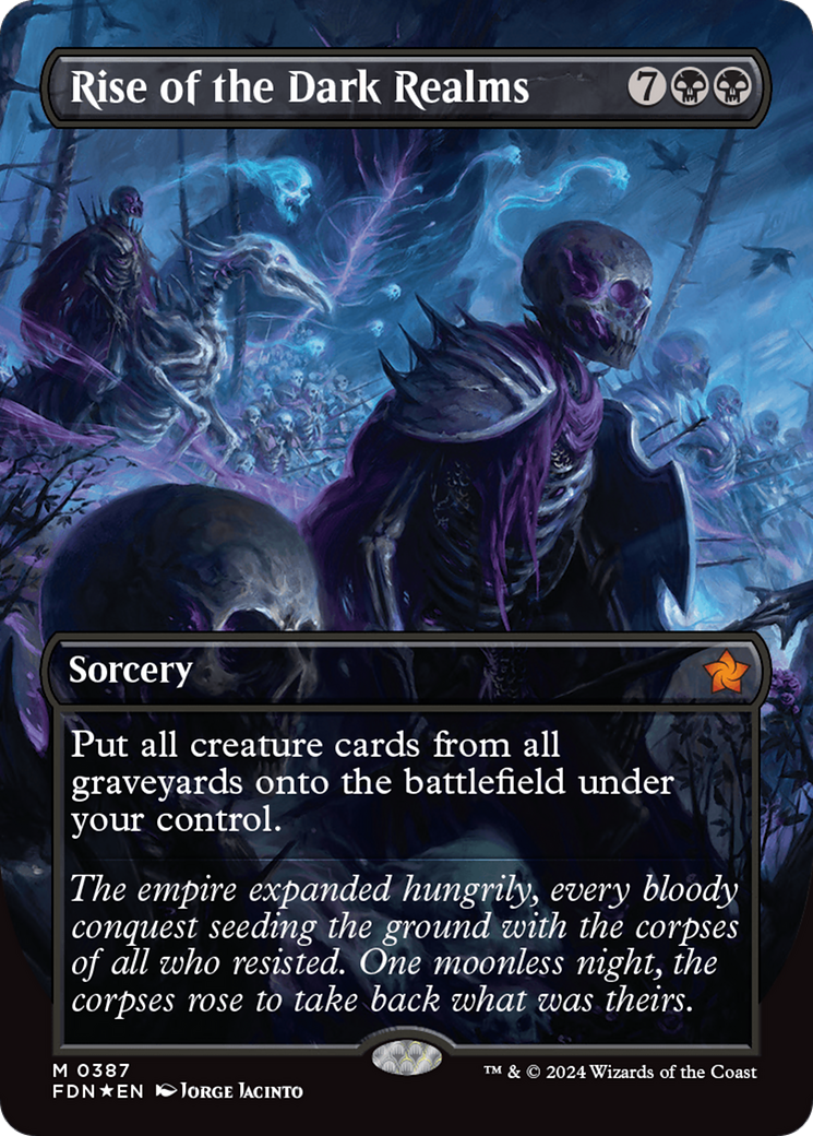 Rise of the Dark Realms (Borderless) (Mana Foil) [Foundations] | Local Legends
