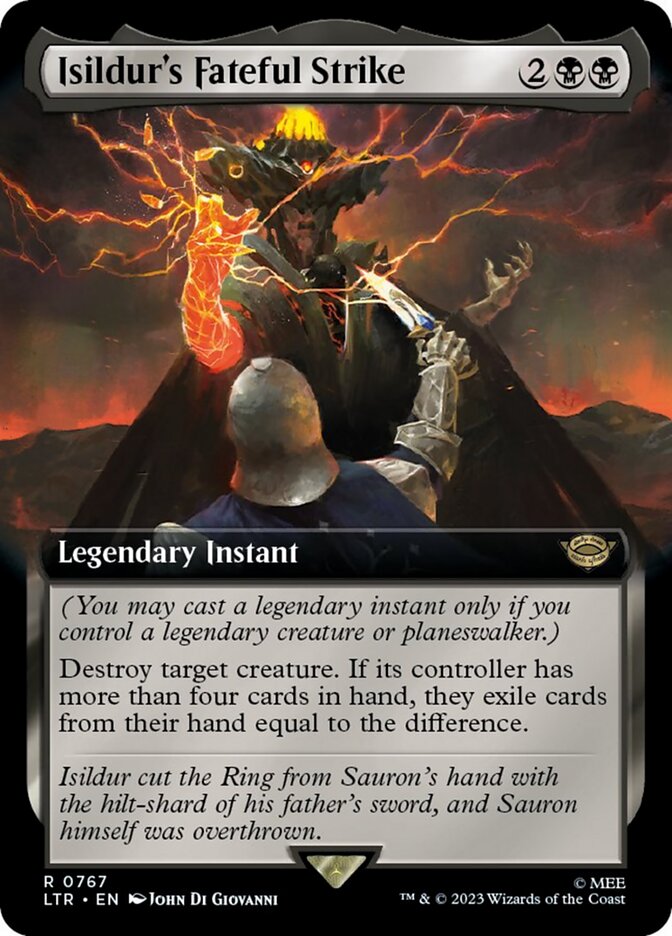 Isildur's Fateful Strike (Extended Art) (Surge Foil) [The Lord of the Rings: Tales of Middle-Earth] | Local Legends