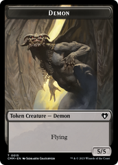 Eldrazi Spawn // Demon Double-Sided Token [Commander Masters Tokens] | Golgari Games