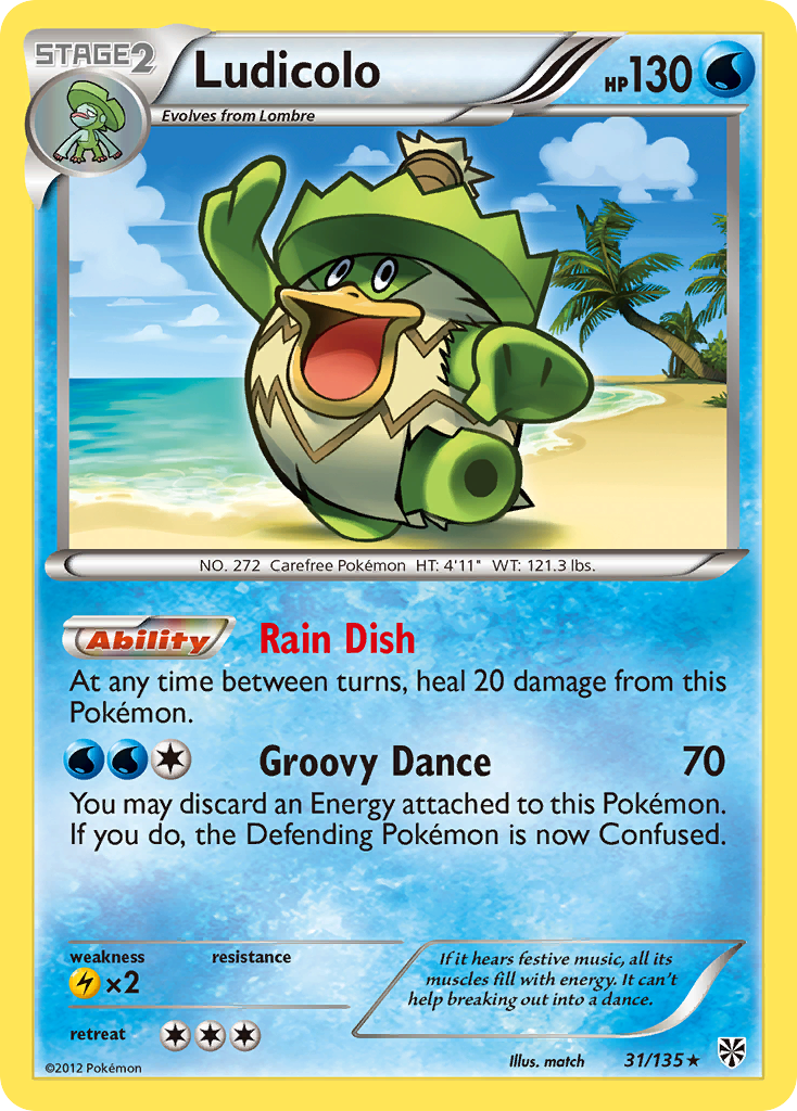 Ludicolo (31/135) [Black & White: Plasma Storm] | Local Legends