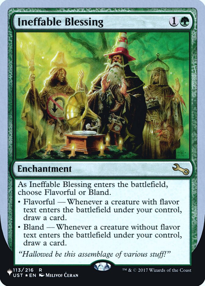 Ineffable Blessing (Flavorful) (Unfinity Foil Edition) [The List] | Local Legends