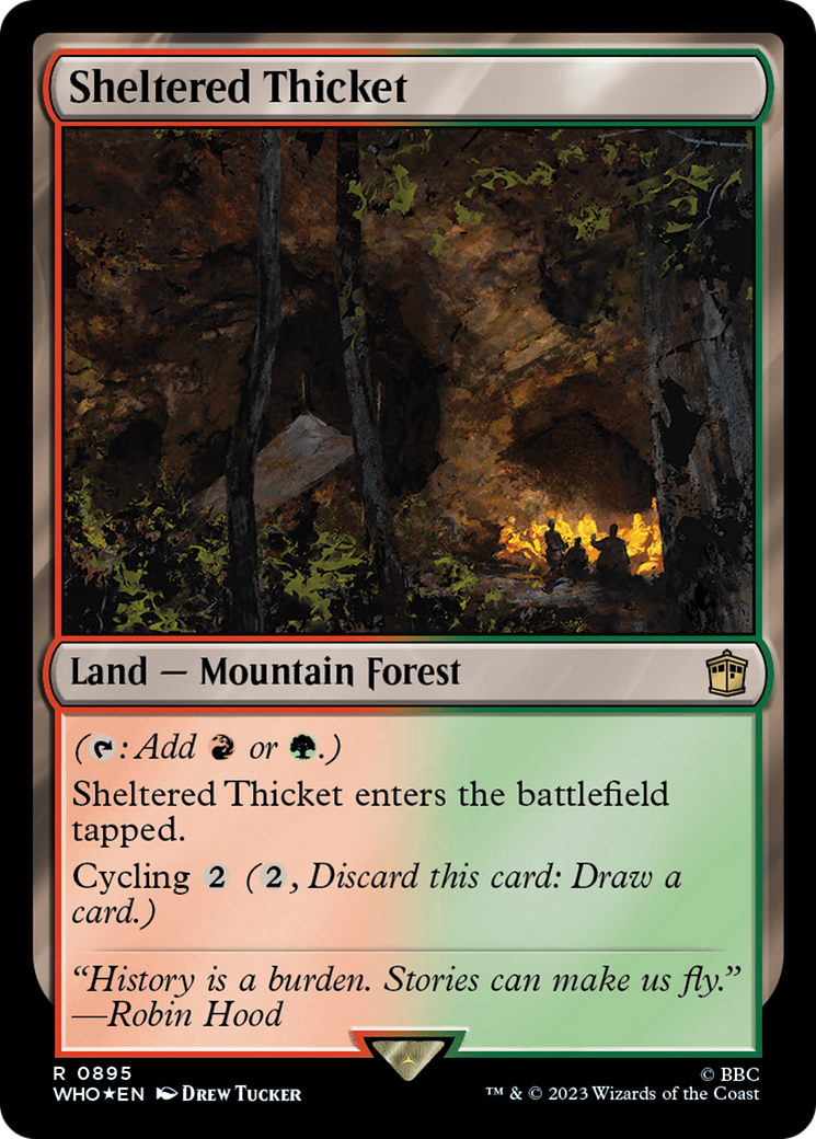 Sheltered Thicket (Surge Foil) [Doctor Who] | Local Legends