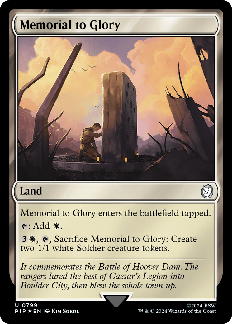 Memorial to Glory (Surge Foil) [Fallout] | Local Legends