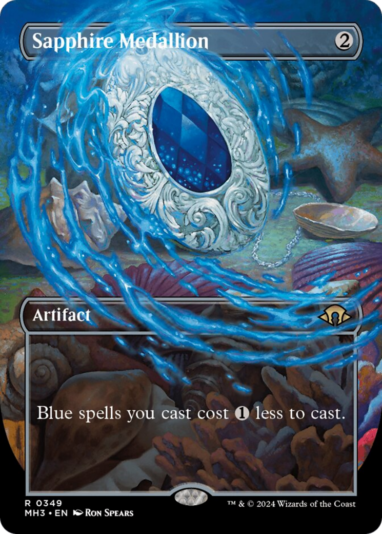 Sapphire Medallion (Borderless) [Modern Horizons 3] | Local Legends