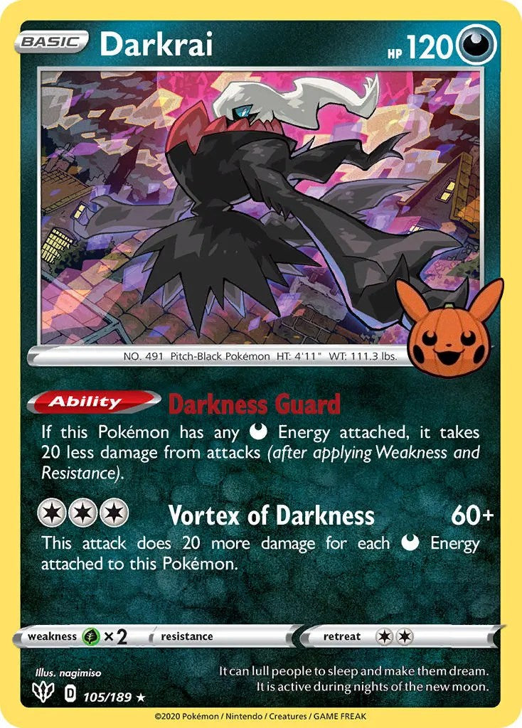 Darkrai (105/189) [Trick or Trade] | Golgari Games