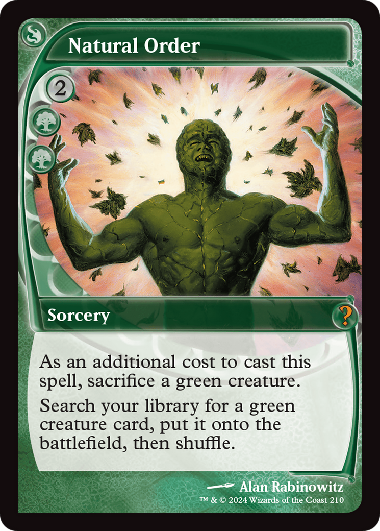 Natural Order (Future Sight) [Mystery Booster 2] | Local Legends