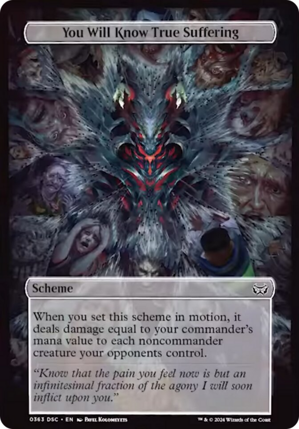 You Will Know True Suffering (Full Art) [Duskmourn: Archenemy] | Local Legends