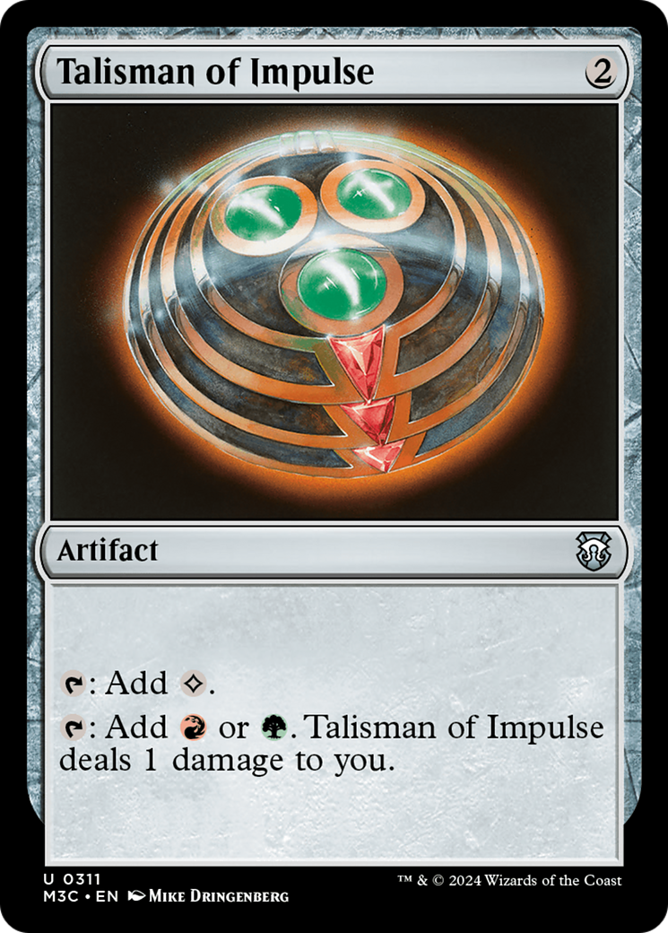 Talisman of Impulse (Ripple Foil) [Modern Horizons 3 Commander] | Local Legends