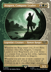 Aragorn, Company Leader (Showcase) (Surge Foil) [The Lord of the Rings: Tales of Middle-Earth] | Golgari Games