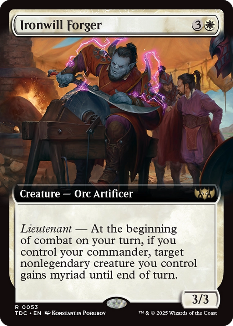 Ironwill Forger (Extended Art) [Tarkir: Dragonstorm Commander] | Local Legends
