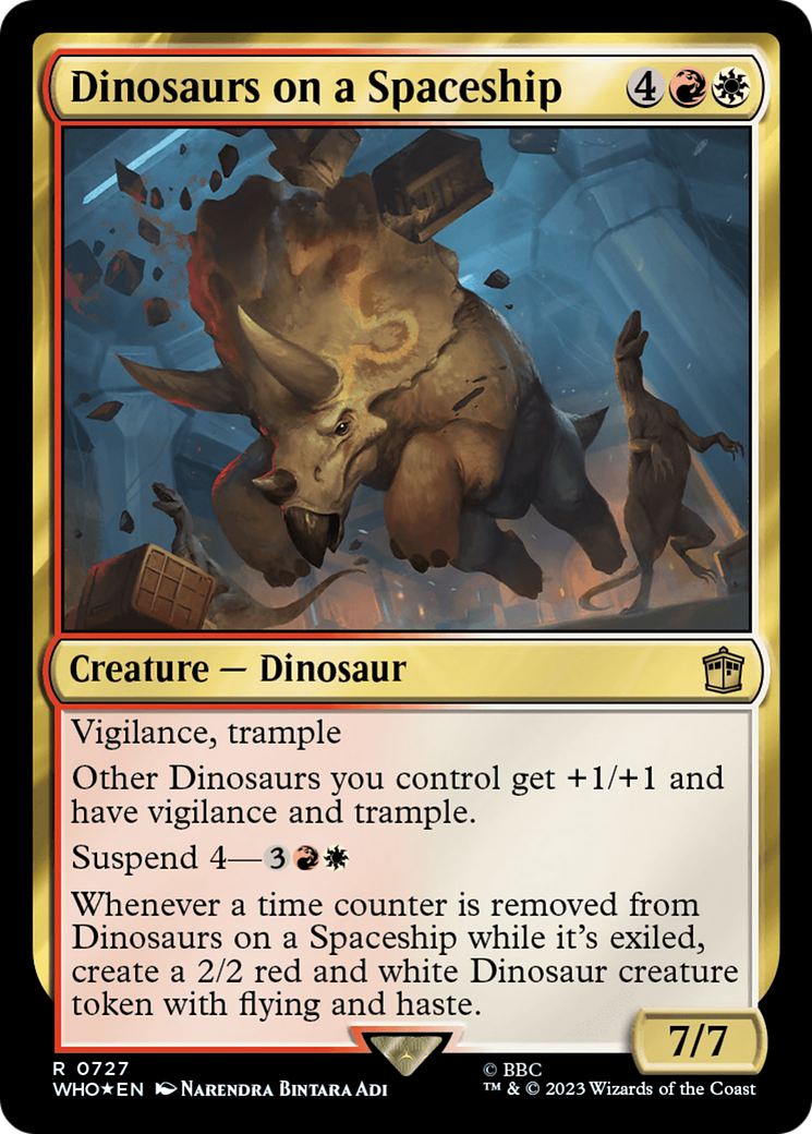 Dinosaurs on a Spaceship (Surge Foil) [Doctor Who] | Local Legends