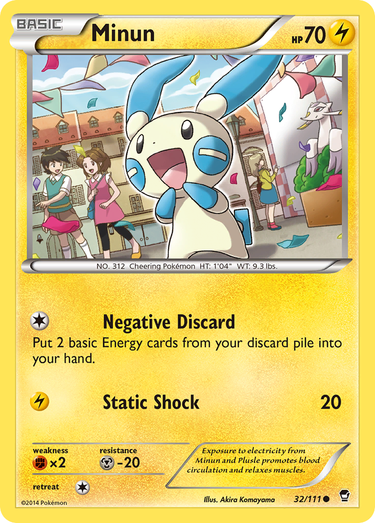 Minun (32/111) [XY: Furious Fists] | Local Legends