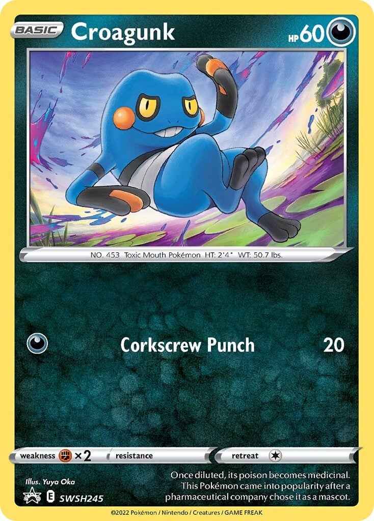 Croagunk (SWSH245) [Sword & Shield: Black Star Promos] | Local Legends