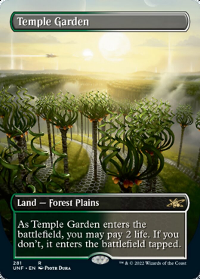 Temple Garden (Borderless) [Unfinity] | Golgari Games