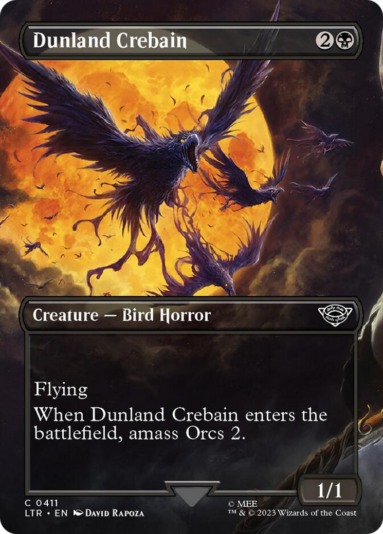 Dunland Crebain (Borderless Alternate Art) [The Lord of the Rings: Tales of Middle-Earth] | Local Legends