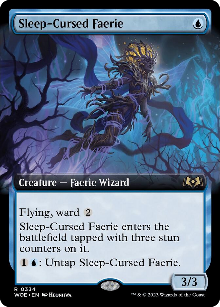 Sleep-Cursed Faerie (Extended Art) [Wilds of Eldraine] | Local Legends