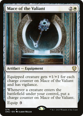 Mace of the Valiant [Phyrexia: All Will Be One Commander] | Golgari Games