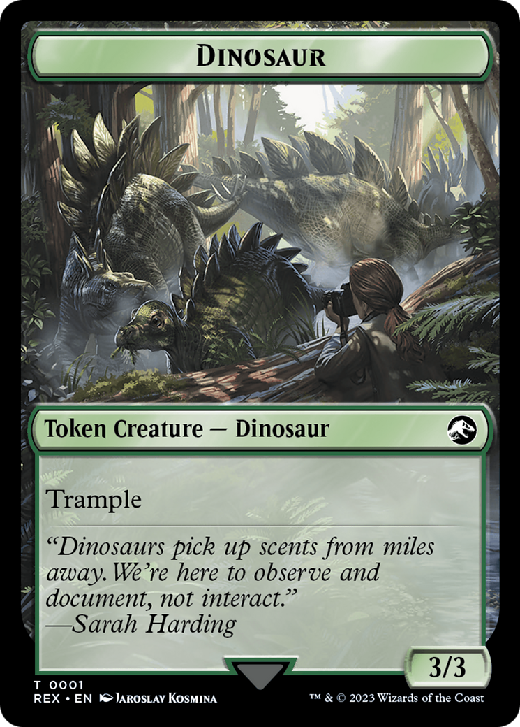 Gnome // Dinosaur (0001) Double-Sided Token [The Lost Caverns of Ixalan Tokens] | Local Legends