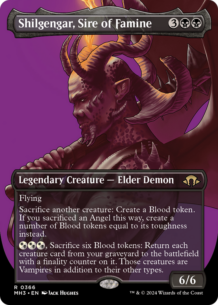Shilgengar, Sire of Famine (Borderless) [Modern Horizons 3] | Local Legends