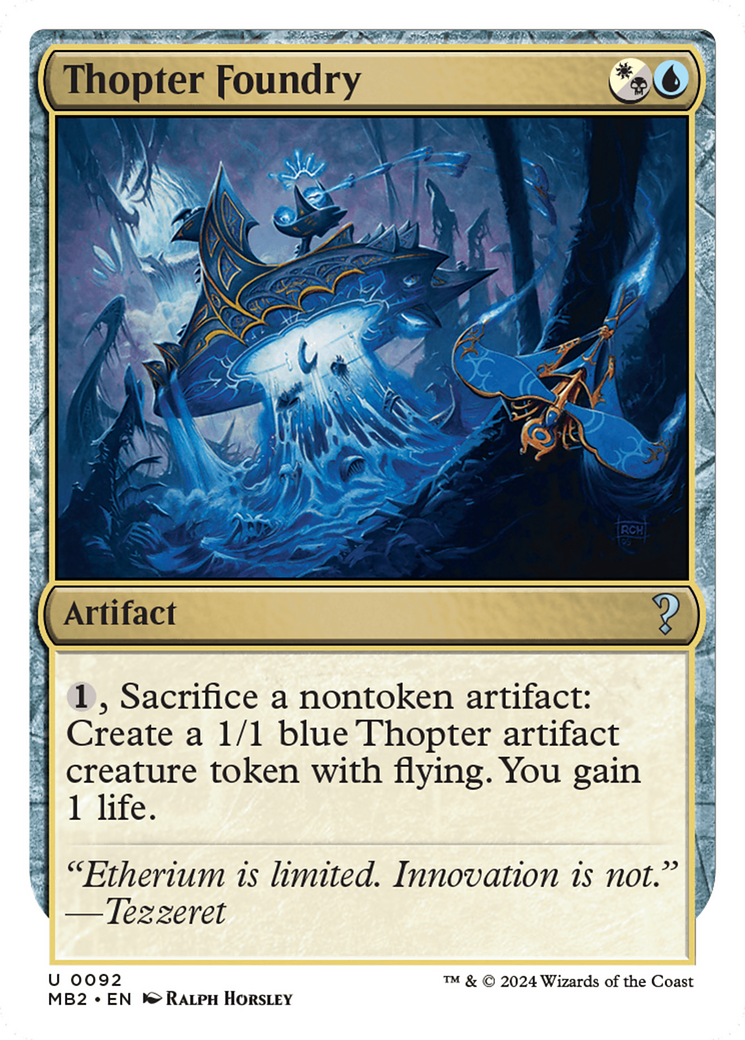 Thopter Foundry (White Border) [Mystery Booster 2] | Local Legends