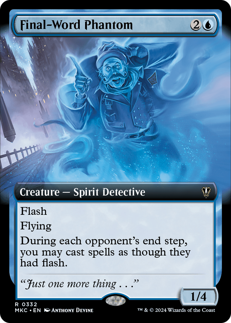 Final-Word Phantom (Extended Art) [Murders at Karlov Manor Commander] | Local Legends