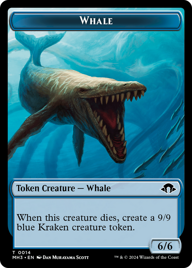 Whale // Energy Reserve Double-Sided Token [Modern Horizons 3 Tokens] | Golgari Games