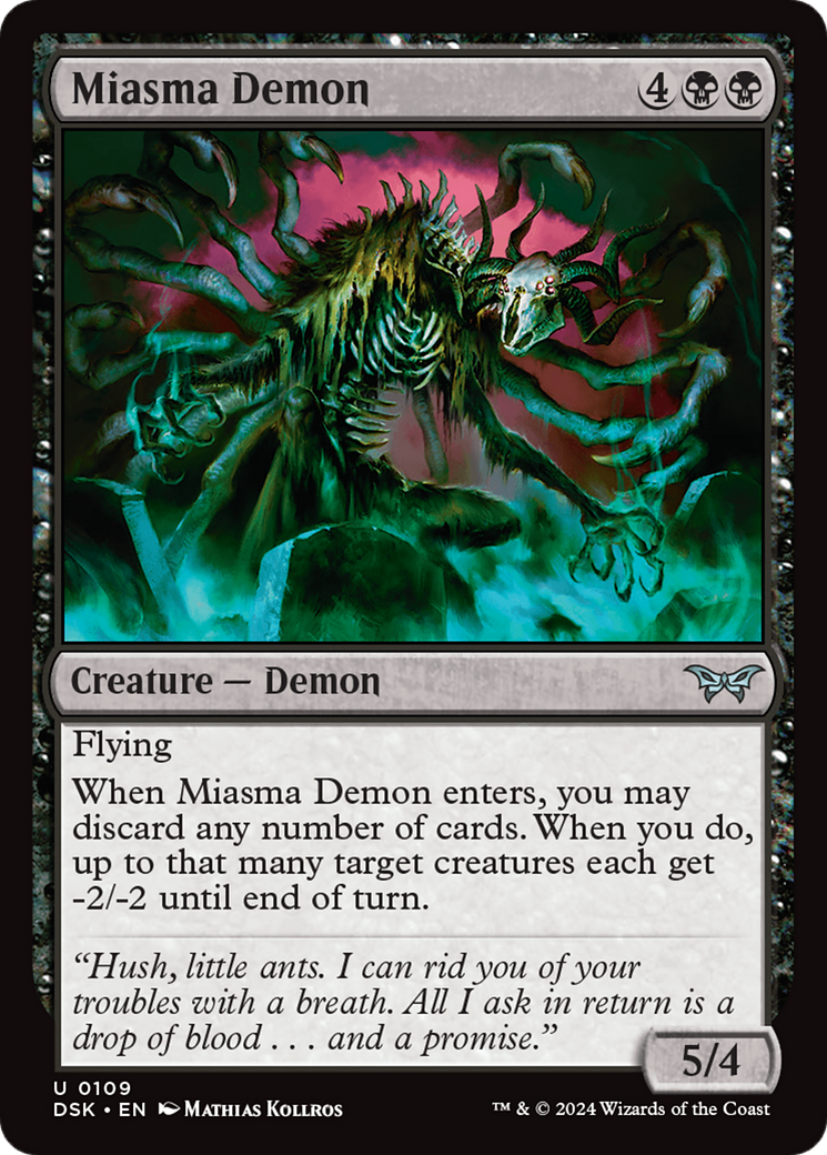 Miasma Demon [Duskmourn: House of Horror] | Golgari Games