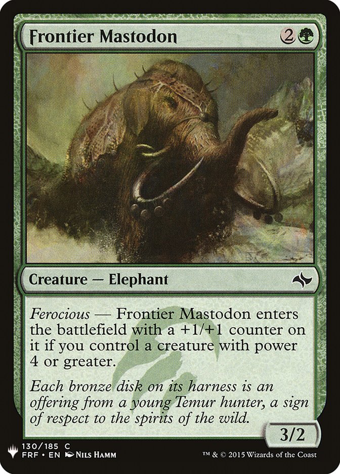Frontier Mastodon [Mystery Booster] | Local Legends