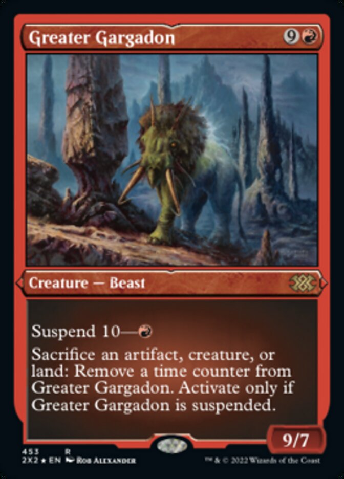 Greater Gargadon (Foil Etched) [Double Masters 2022] | Local Legends