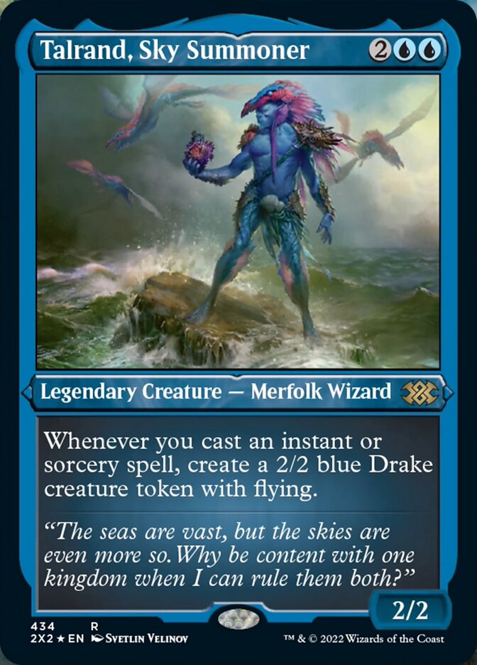 Talrand, Sky Summoner (Foil Etched) [Double Masters 2022] | Local Legends