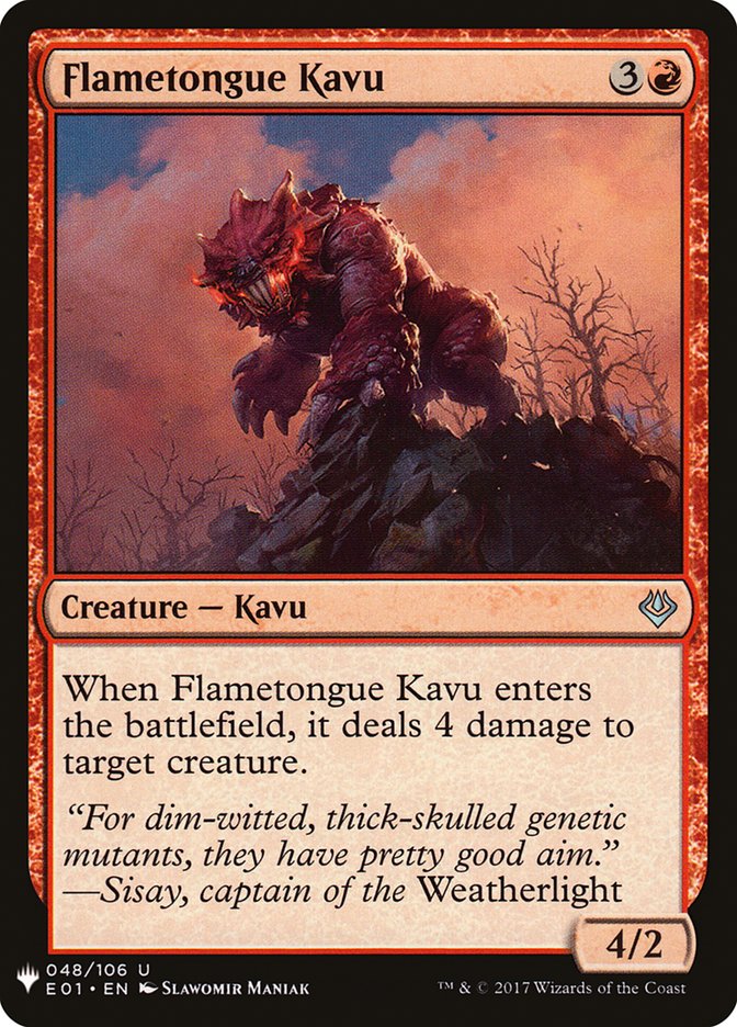 Flametongue Kavu [Mystery Booster] | Local Legends