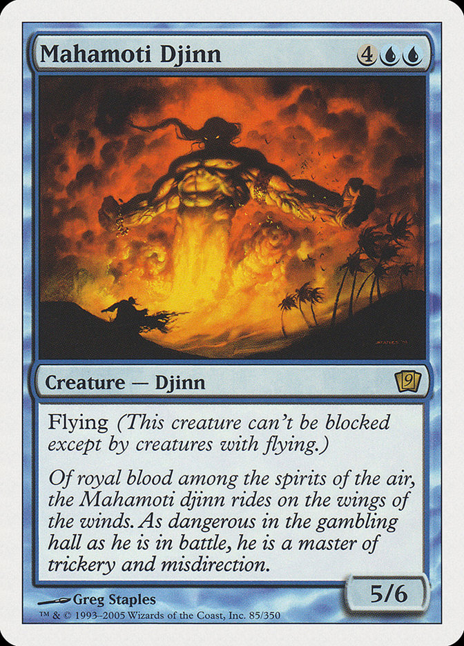 Mahamoti Djinn (9th Edition) [Oversize Cards] | Local Legends