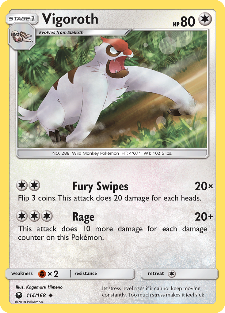 Vigoroth (114/168) [Sun & Moon: Celestial Storm] | Local Legends