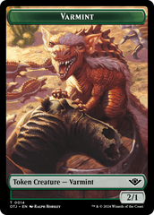 Mercenary // Varmint Double-Sided Token [Outlaws of Thunder Junction Tokens] | Local Legends