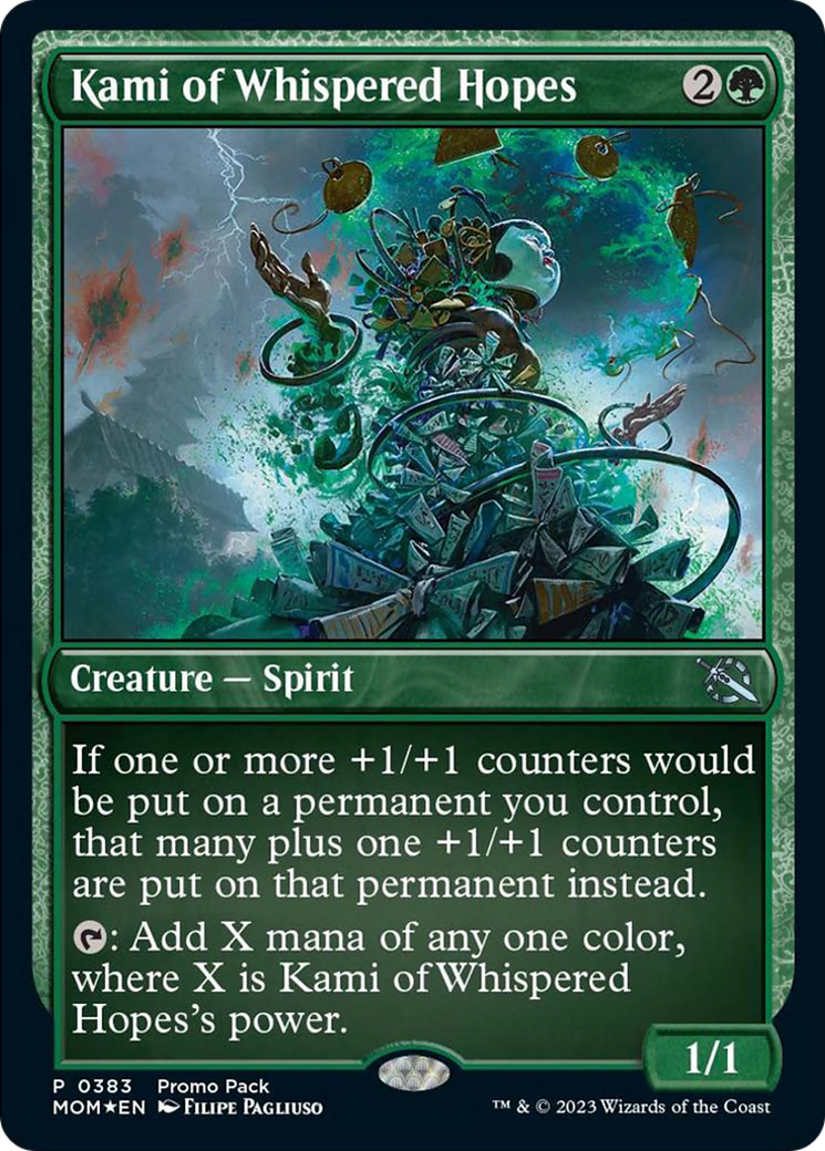 Kami of Whispered Hopes (Promo Pack) [March of the Machine Promos] | Golgari Games