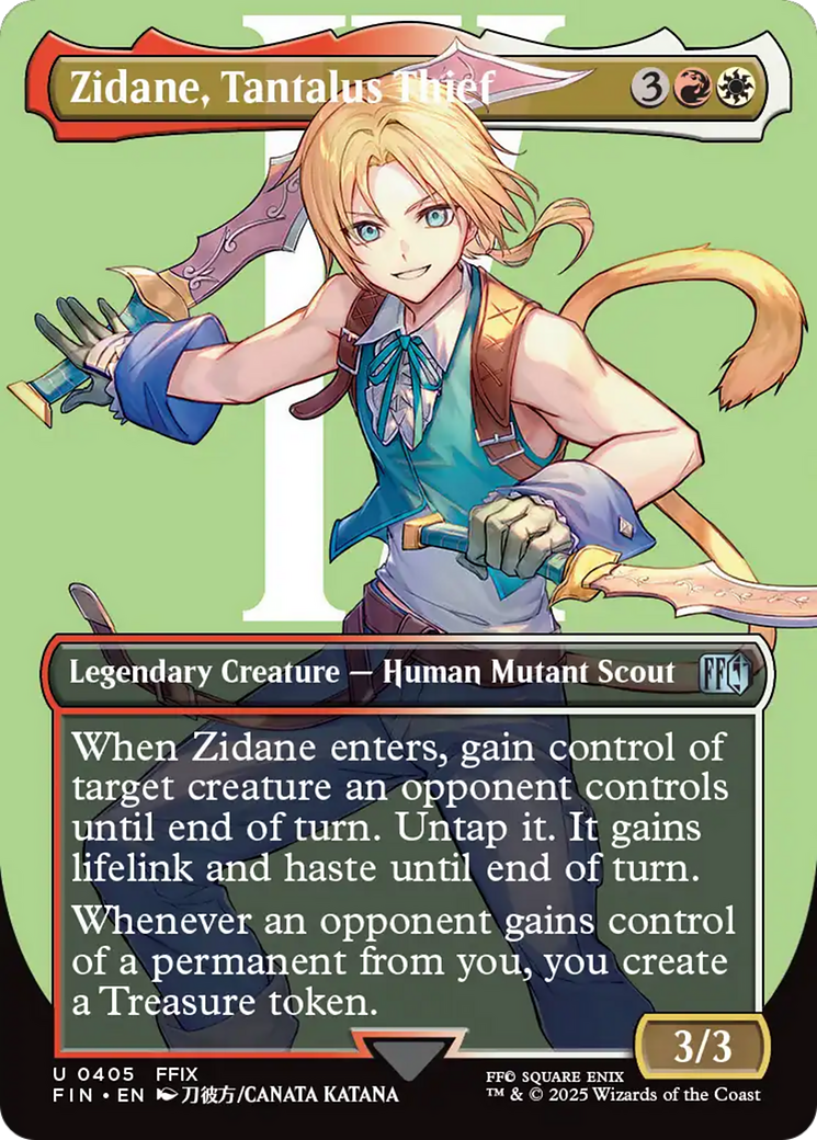 Zidane, Tantalus Thief (Borderless) [FINAL FANTASY] | Local Legends
