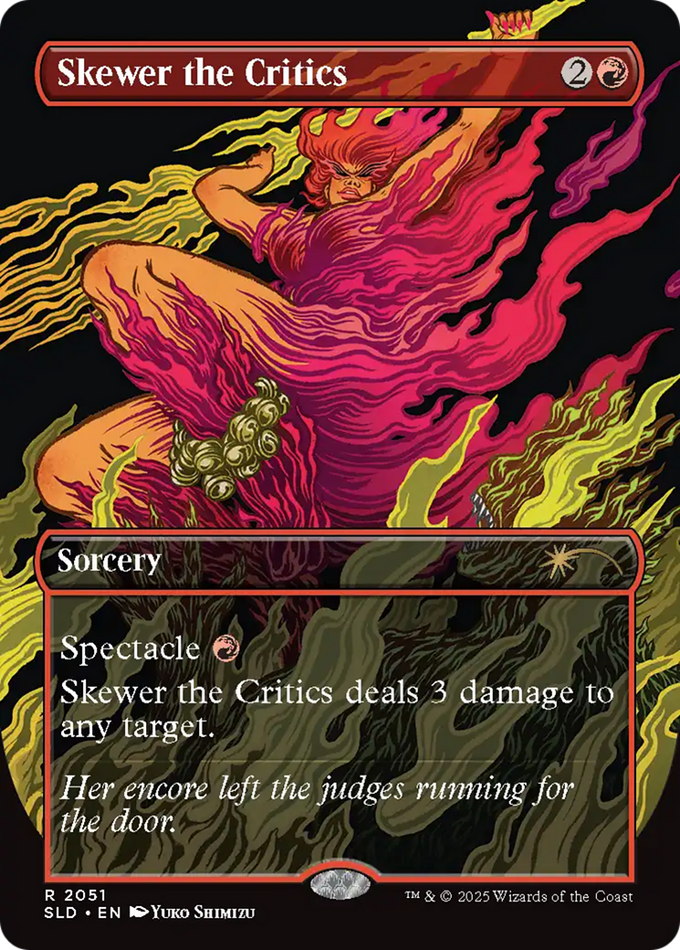 Skewer the Critics (2051) (Rainbow Foil) [Secret Lair Drop Series] | Local Legends