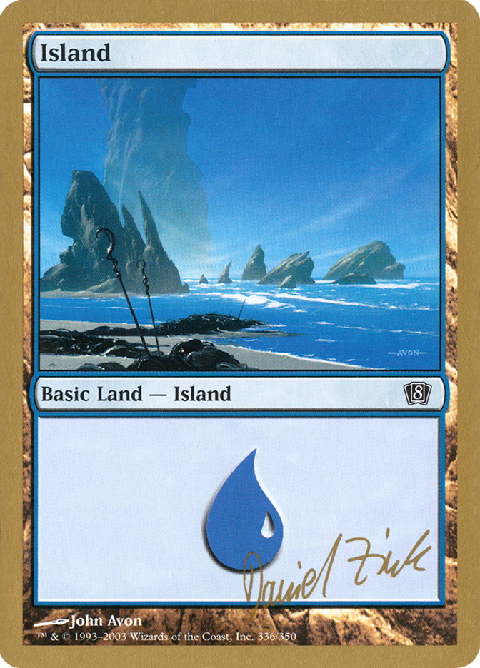 Island (dz336) (Daniel Zink) [World Championship Decks 2003] | Golgari Games