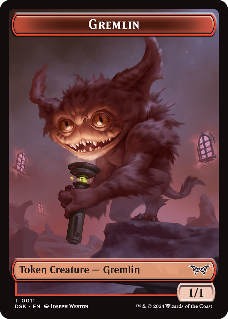 Gremlin Token [Duskmourn: House of Horror Tokens] | Golgari Games