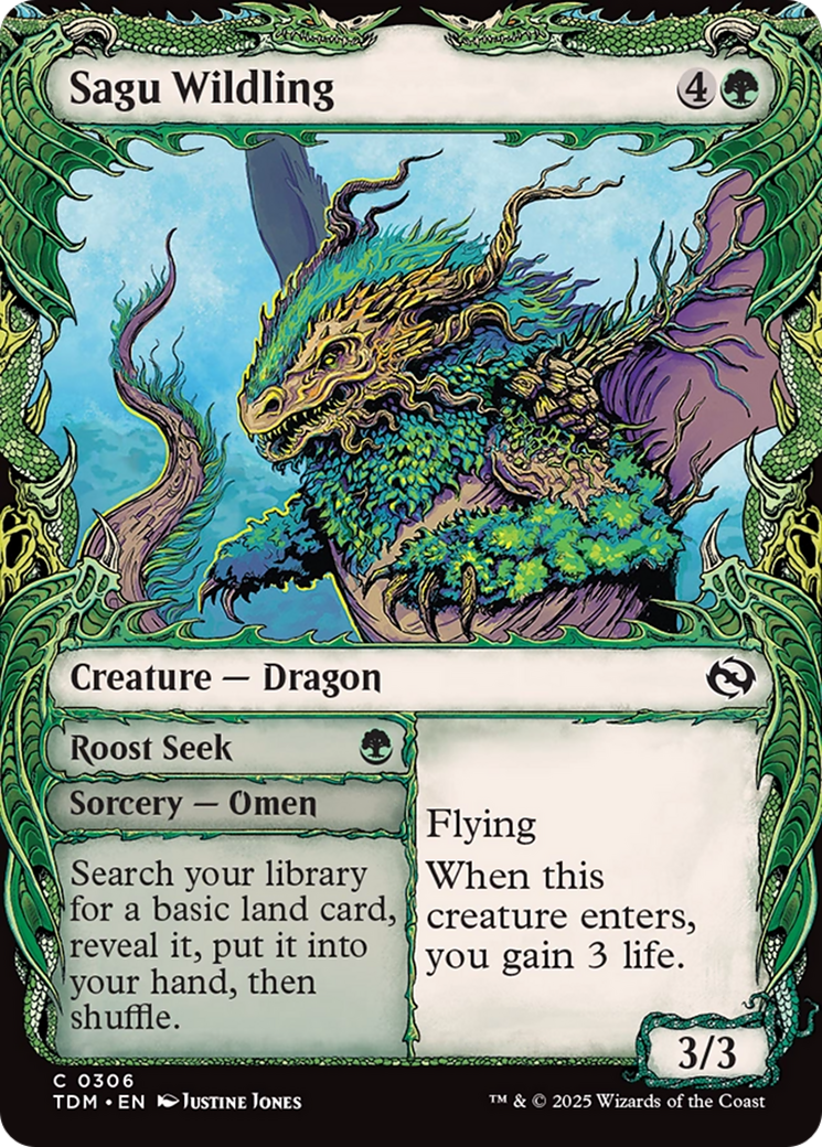 Sagu Wildling (Showcase) [Tarkir: Dragonstorm] | Local Legends