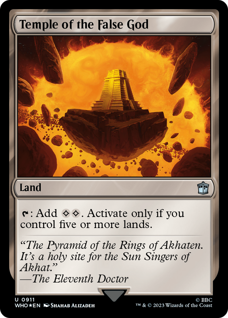 Temple of the False God (Surge Foil) [Doctor Who] | Local Legends
