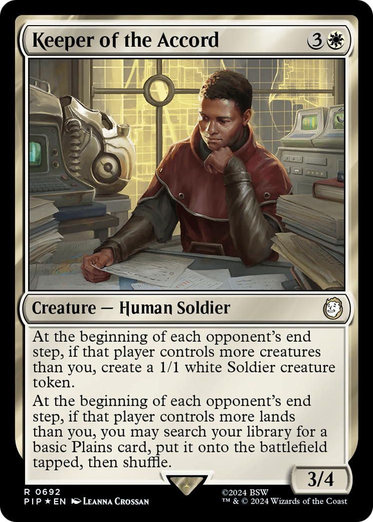 Keeper of the Accord (Surge Foil) [Fallout] | Local Legends