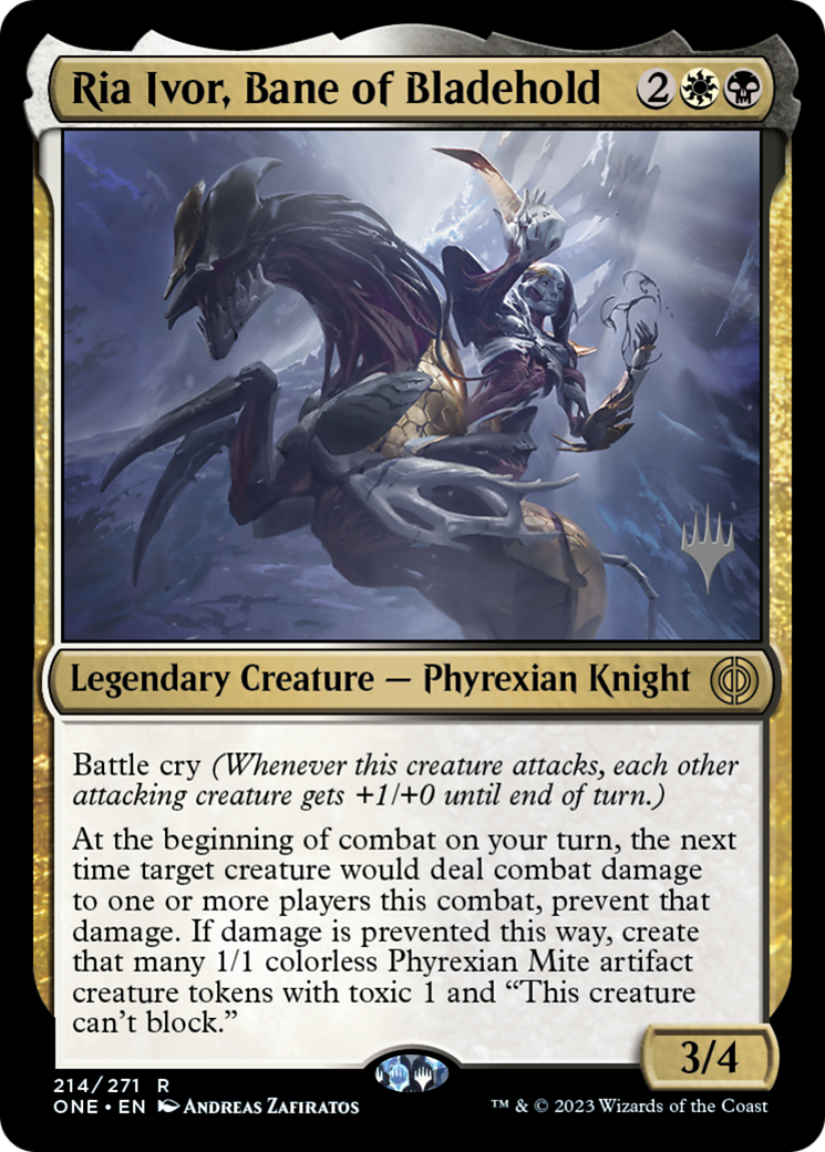 Ria Ivor, Bane of Bladehold (Promo Pack) [Phyrexia: All Will Be One Promos] | Local Legends