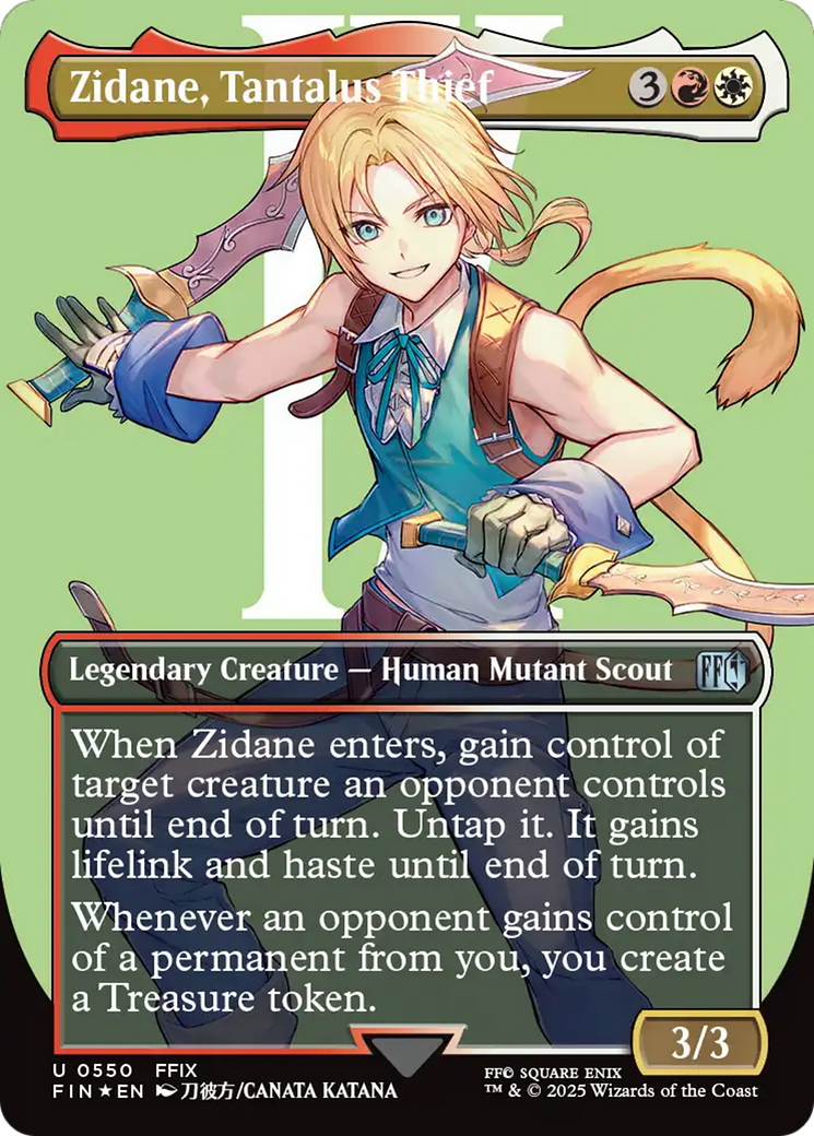 Zidane, Tantalus Thief (Borderless) (Surge Foil) [FINAL FANTASY] | Local Legends