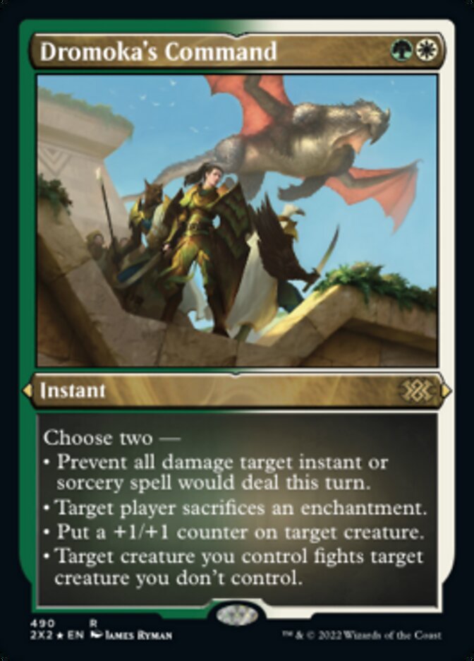 Dromoka's Command (Foil Etched) [Double Masters 2022] | Local Legends