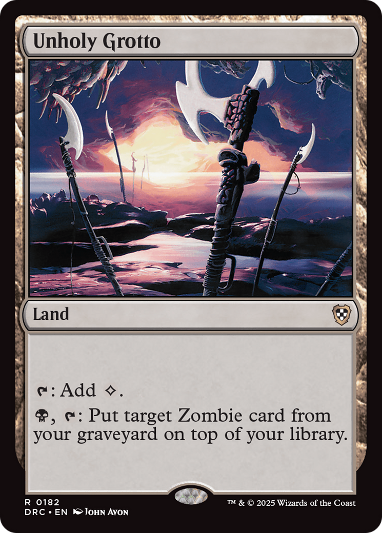 Unholy Grotto [Aetherdrift Commander] | Local Legends