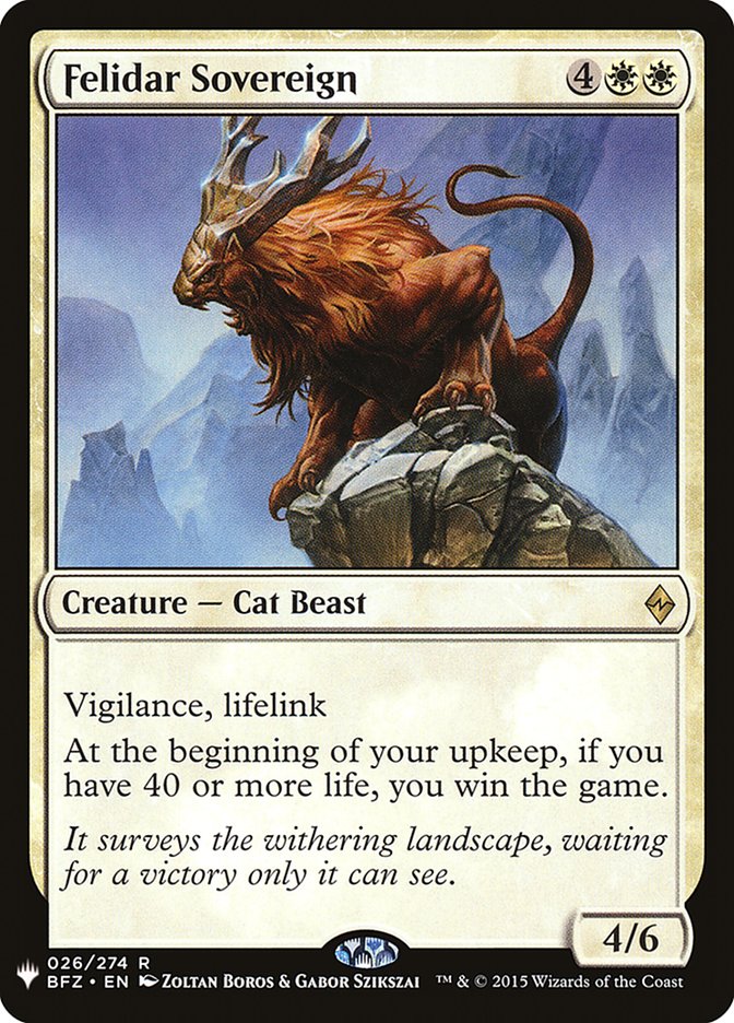 Felidar Sovereign [Mystery Booster] | Local Legends