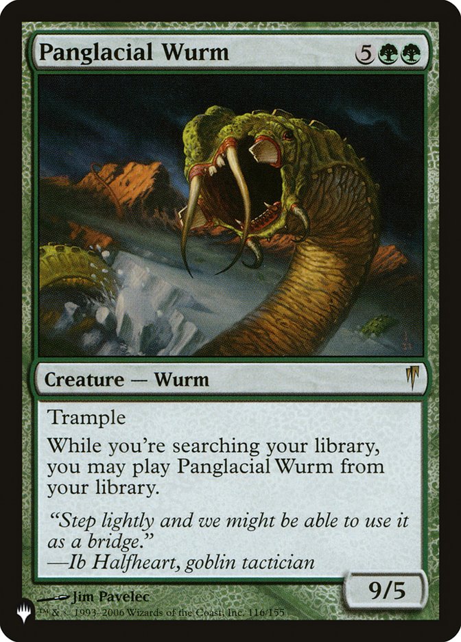 Panglacial Wurm [The List] | Local Legends