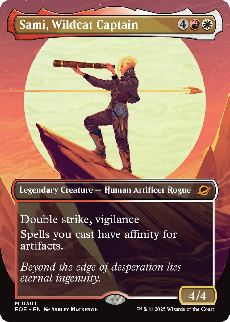 Sami, Wildcat Captain (Borderless) [Edge of Eternities] | Local Legends