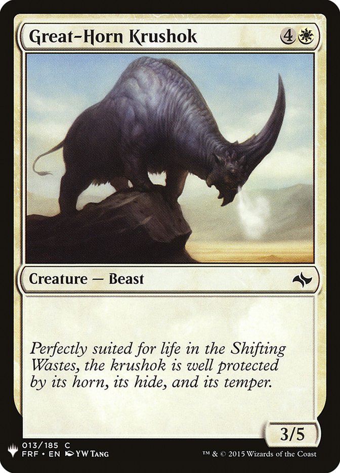 Great-Horn Krushok [Mystery Booster] | Local Legends